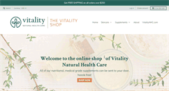 Desktop Screenshot of myvitalityshop.com